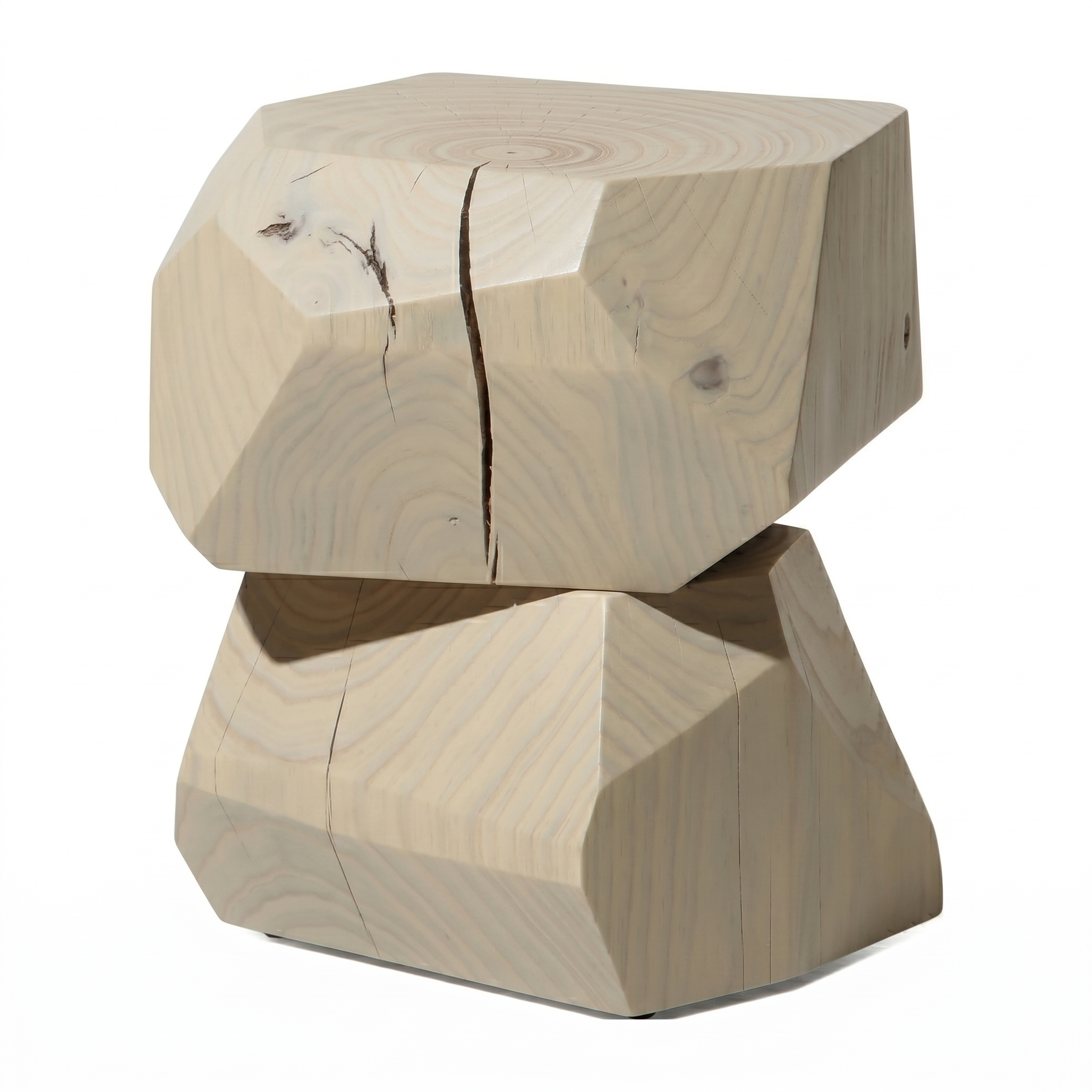 Table d'appoint ronde en pin sablé moderne avec finition en bois naturel noir mat pour chambre ou salon