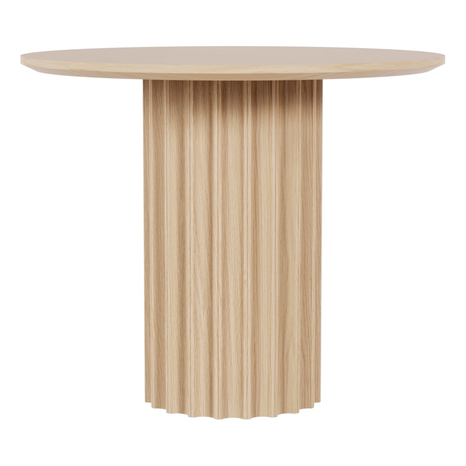 Table à manger ronde moderne en bois massif avec pieds réglables pour salle à manger