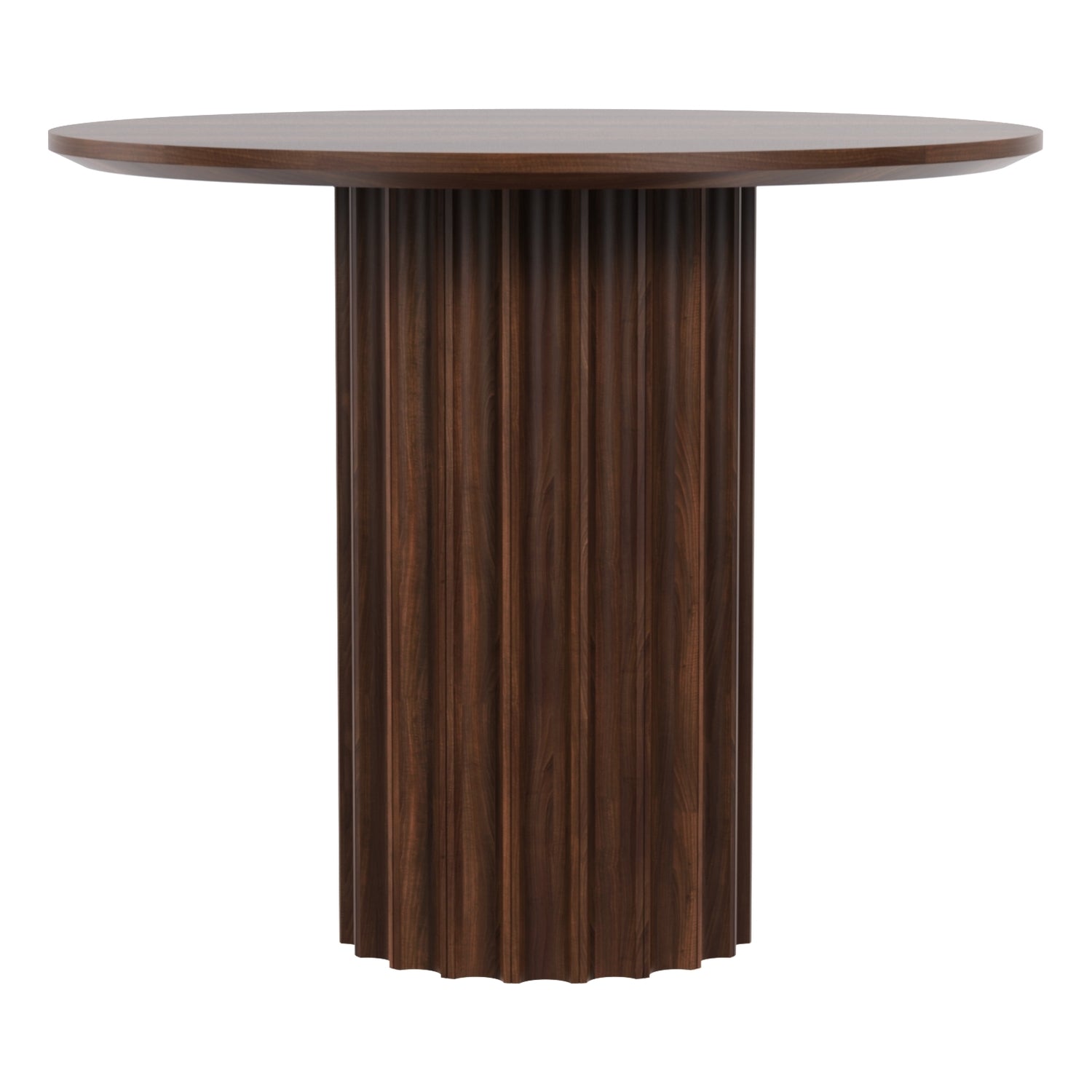 Table à manger ronde moderne en bois massif avec pieds réglables pour salle à manger